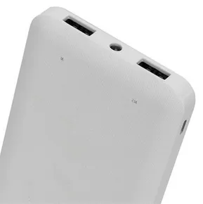 Przenośna ładowarka powerbank "VA2010", biała, 2 szt., USB, 10000 mAh, RIVACASE